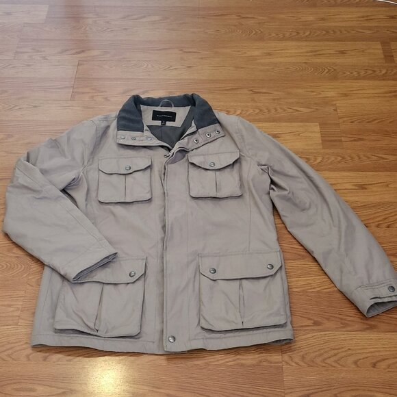 Banana Republic Other - Banana Republic 4 Pocket Safari Jacket Khaki Full Zip Button Front Size Large